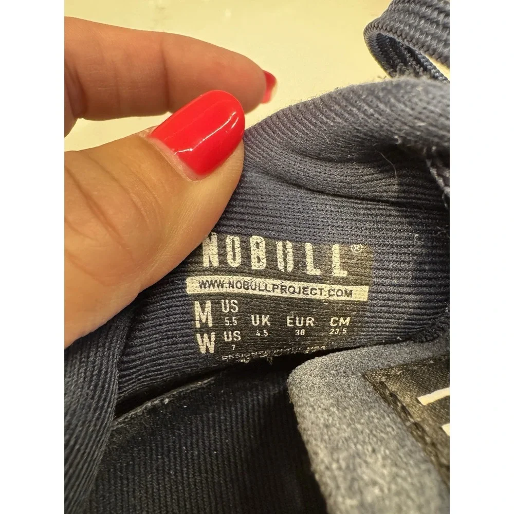 NOBULL Navy Suede Trainer Shoes‎ Sz 7
